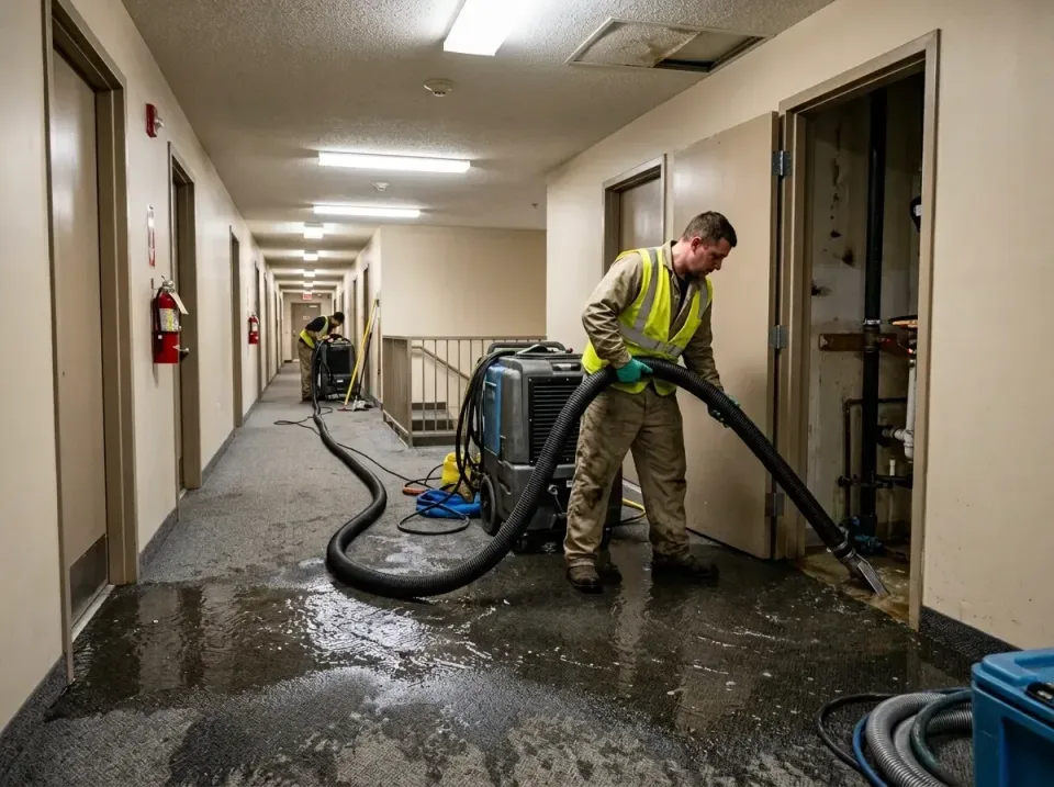 multi-unit-apartment-hallway-f-005 — frequently asked questions, Emergency Burst Pipe Water Extraction & Removal in Grundy C…